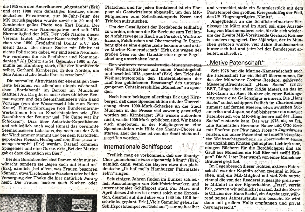 Teil 3 des Berichts aus der SZ Nr.13 vom 18.01.82