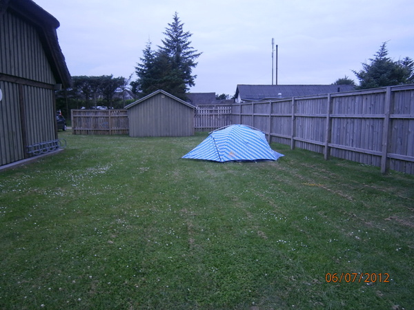 Der Ort des Wassereinbruchs: Klim Strand Camping